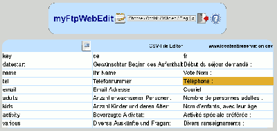 CSV-Tabellen